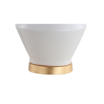 Alba 29" Geometric Ceramic/Metal LED Table Lamp - JONATHAN Y